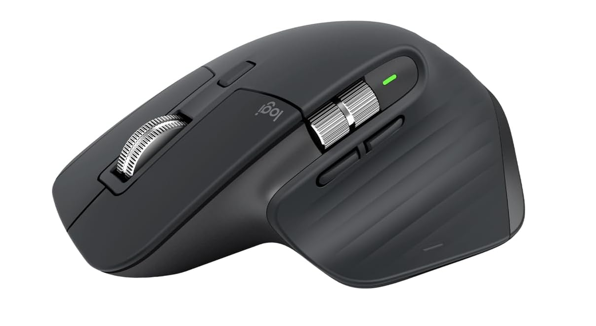 Logitech MX Master 3S Performans Kablosuz Mouse, 8.000 DPI, Sessiz, Ergonomik, Ultra Hızlı Kaydırma, Çoklu Cihaz Özelliği, Bluetooth, Logi Bolt USB Alıcı, Siyah